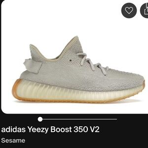 Adidas Yeezy Boost 350 V2 in the Sesame colorway